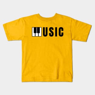 Music - Piano Keyboard Kids T-Shirt